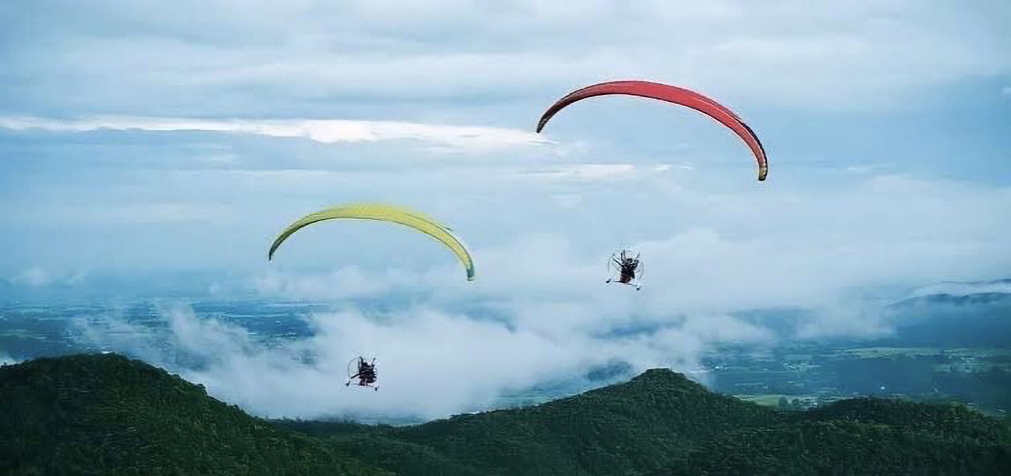 Paramotor flight