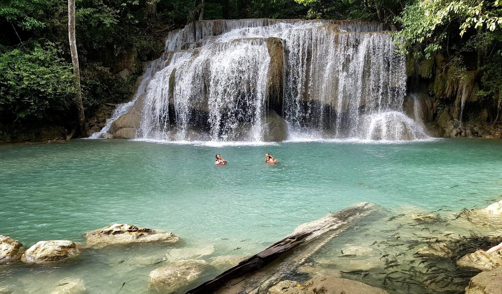 Cascade d’Erawan, train de la mort et bateau sur la rivière Kwai 